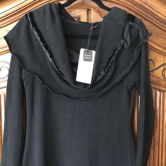 LUUKAA LONG BLACK DRESS - Picture 7 of 11